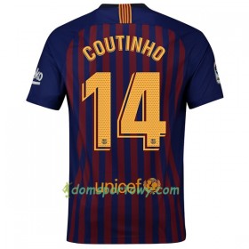 Koszulka FC Barcelona Coutinho 14 Domowe Koszulki Piłkarskie 2018-2019 Krótki Rękaw